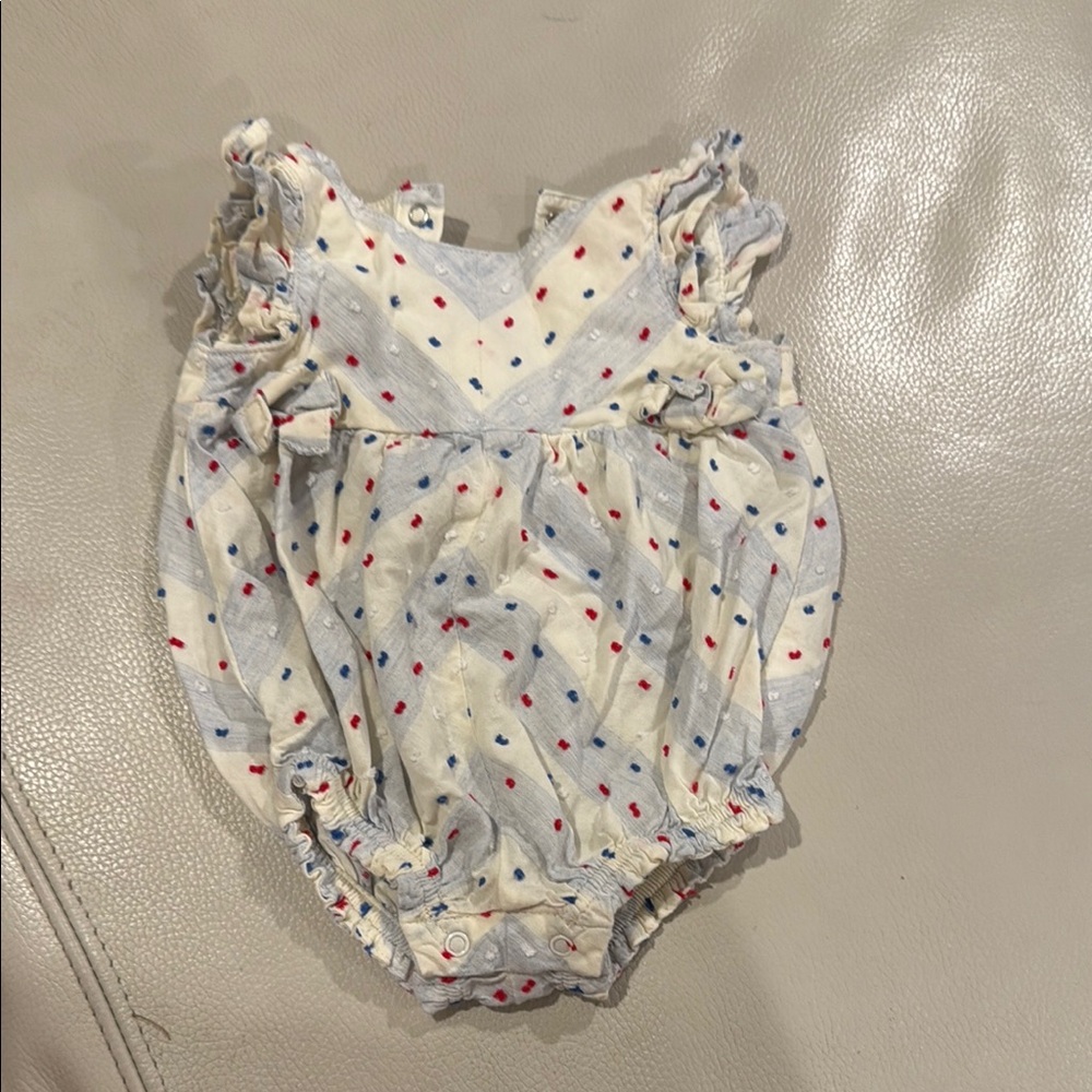 Cat & Jack Blue and Red Diaper Cover One Piece